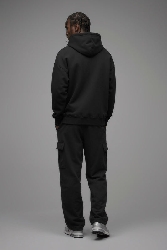 410 Oversized Zip Hoodie - Black - OVERSIZED HOODIE