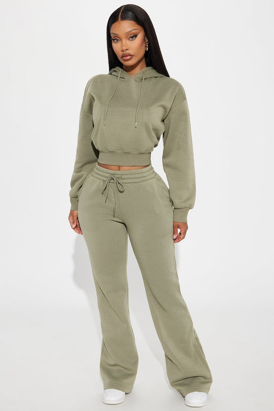 Candice Lounge Hoodie - Olive - OVERSIZED HOODIE