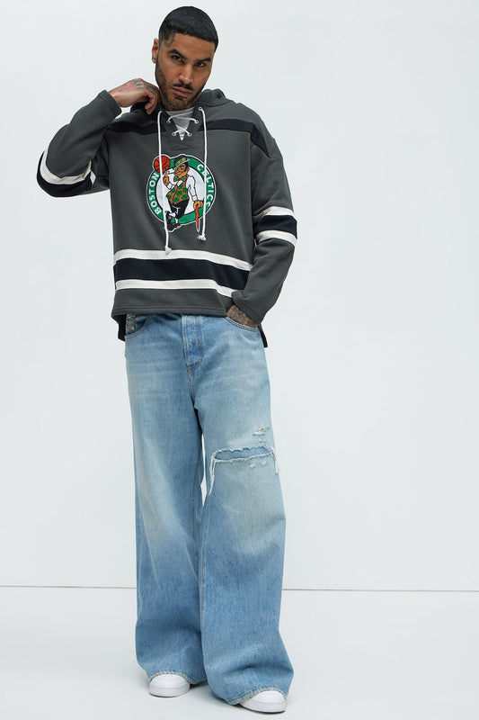 Celtics Body Check Hoodie - Grey