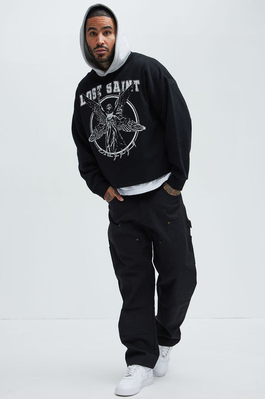 Tyson Lost Saints Oversized Hoodie - Black/combo
