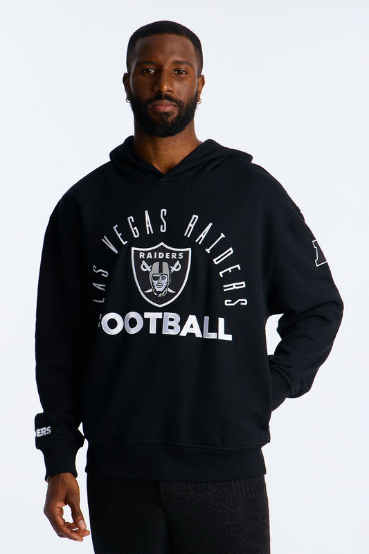 Raiders Barrel Roll Oversized Hoodie - Black