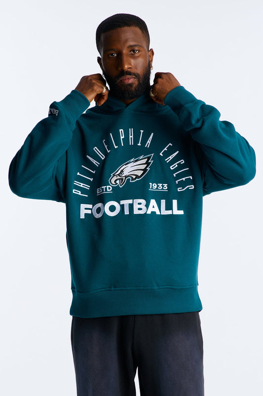 Eagles Barrel Roll Oversized Hoodie - Green