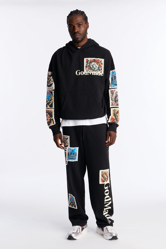 God Made Oversized Hoodie - Black