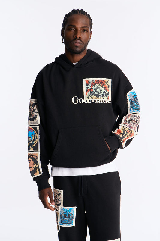 God Made Oversized Hoodie - Black