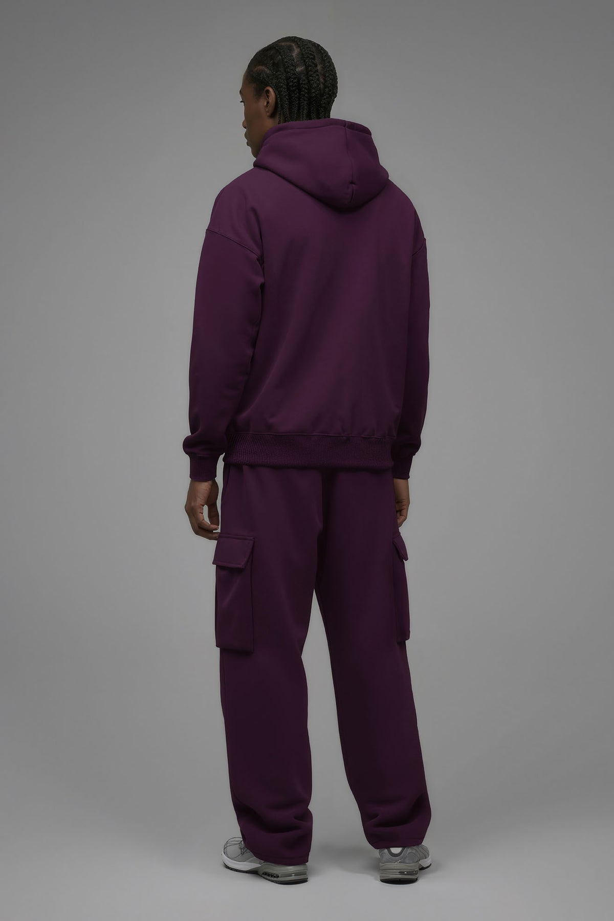 410 Oversized Zip Hoodie - Plum - OVERSIZED HOODIE
