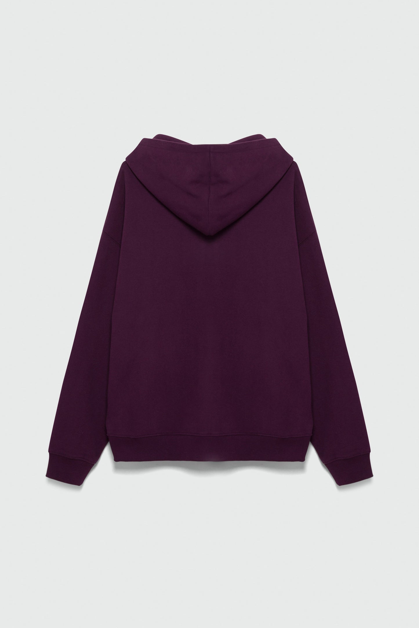 410 Oversized Zip Hoodie - Plum - OVERSIZED HOODIE