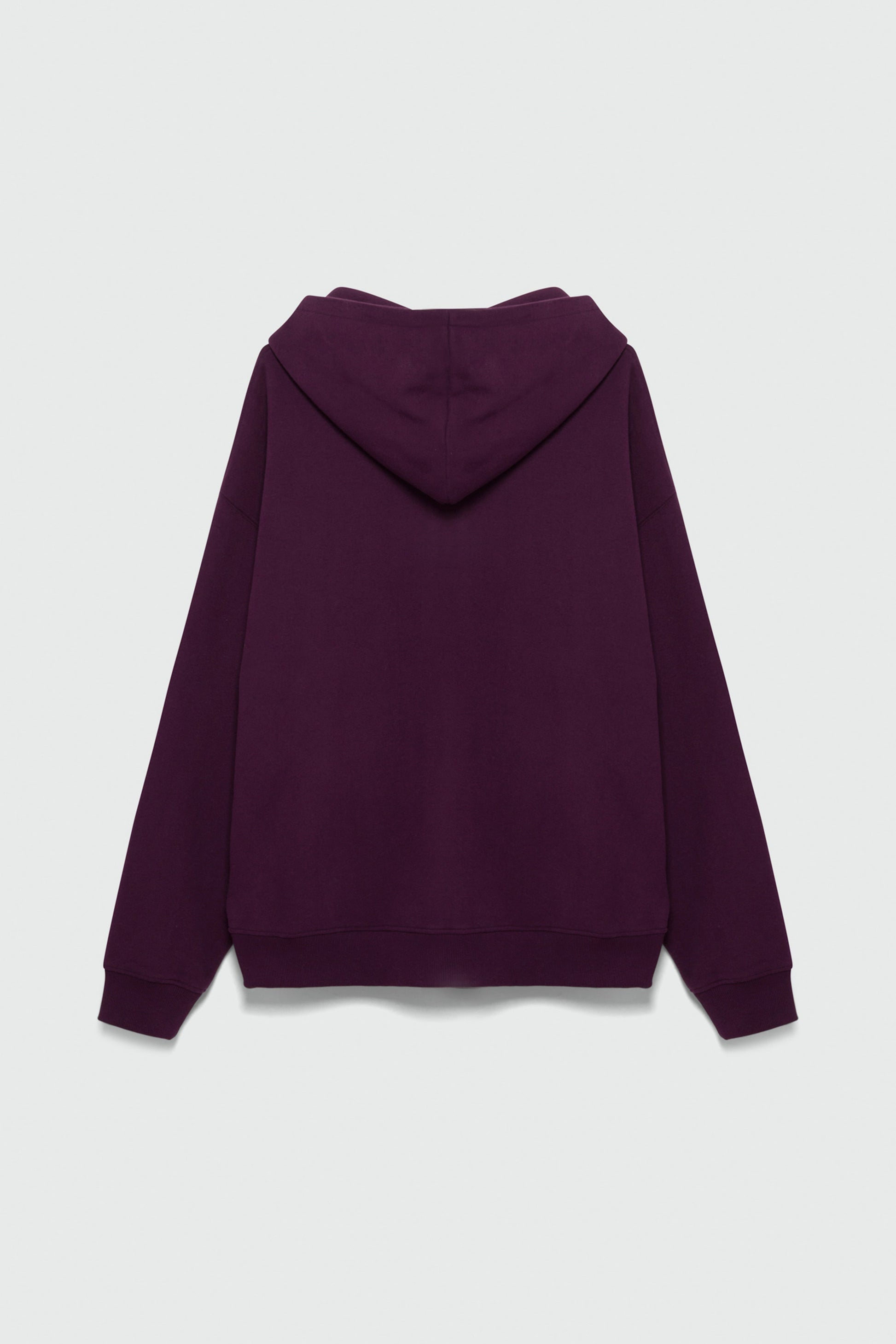 410 Oversized Zip Hoodie - Plum - OVERSIZED HOODIE