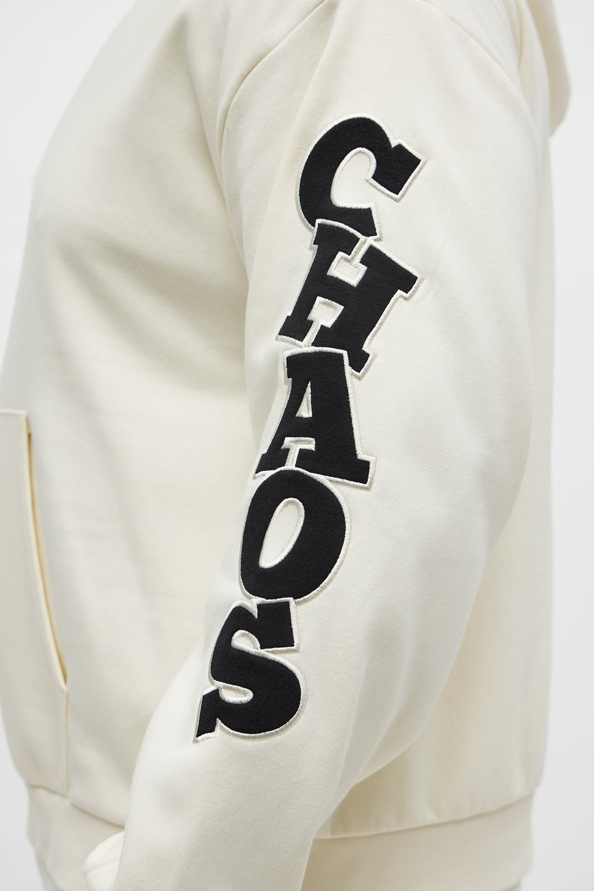 Order And Chaos Hoodie - Cream - OVERSIZED HOODIE