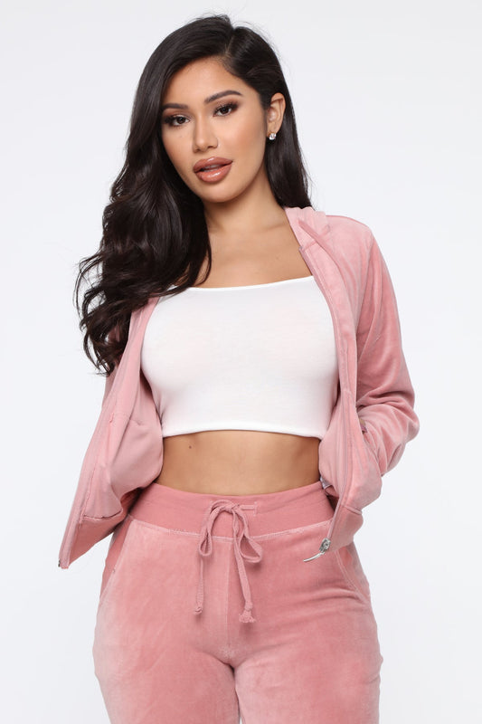 The Original Trendsetter Velour Set - Mauve