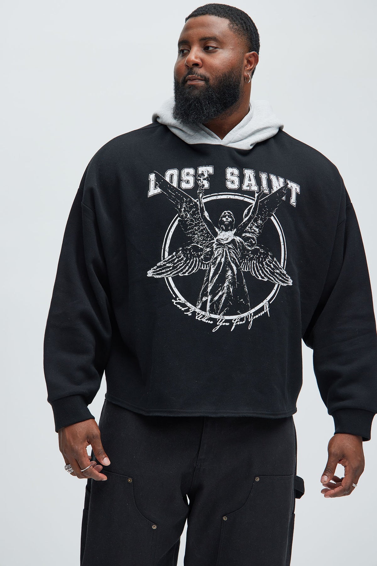 Tyson Lost Saints Oversized Hoodie - Black/combo
