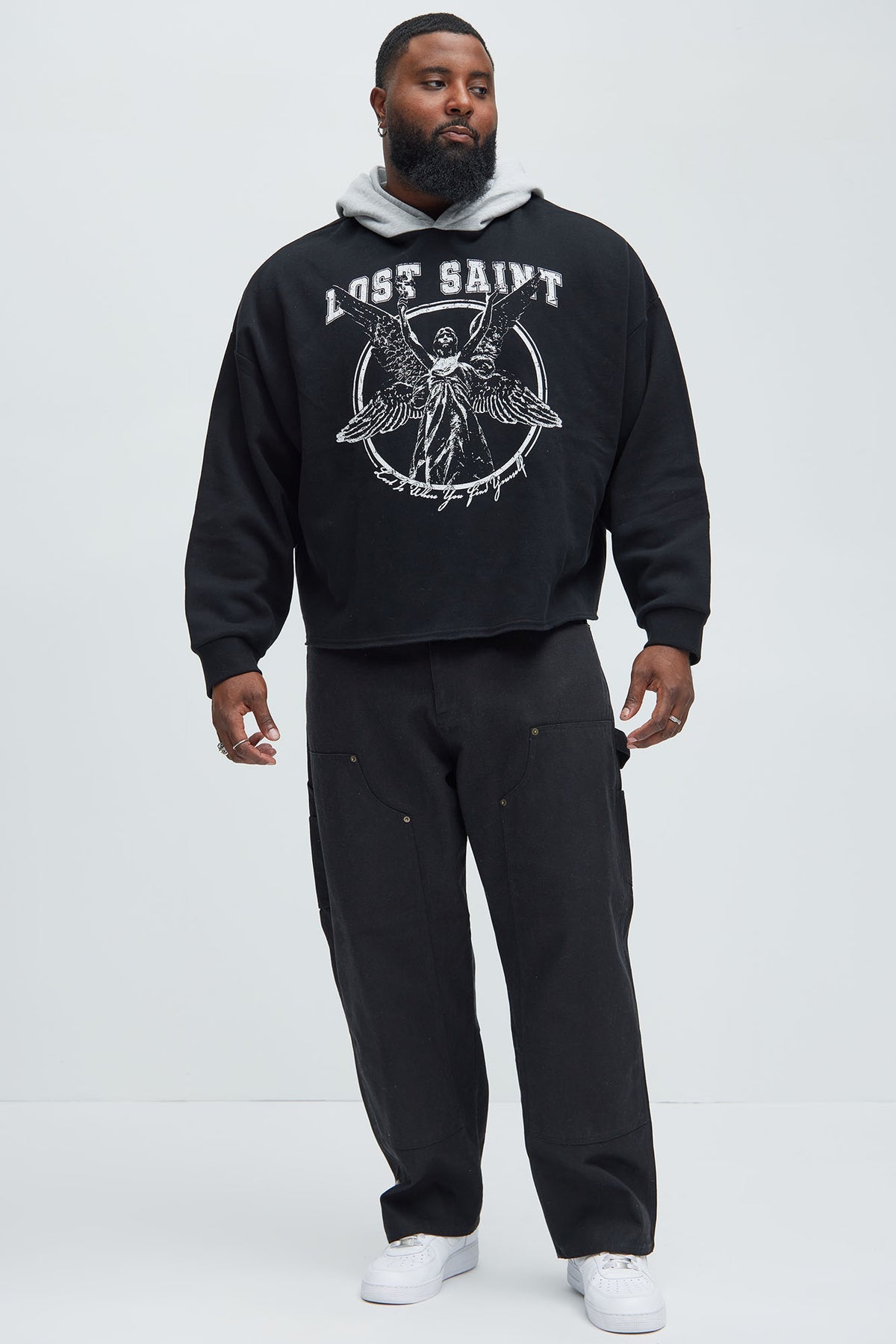 Tyson Lost Saints Oversized Hoodie - Black/combo