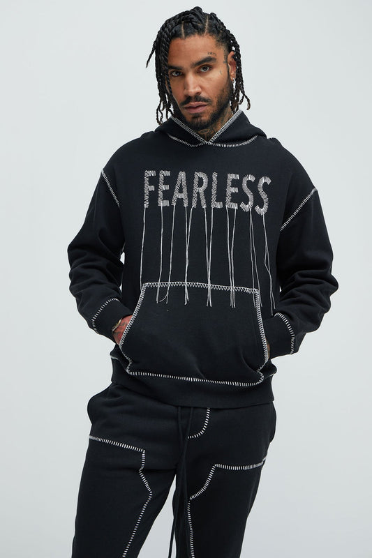 Tyson Stitch Hoodie - Black
