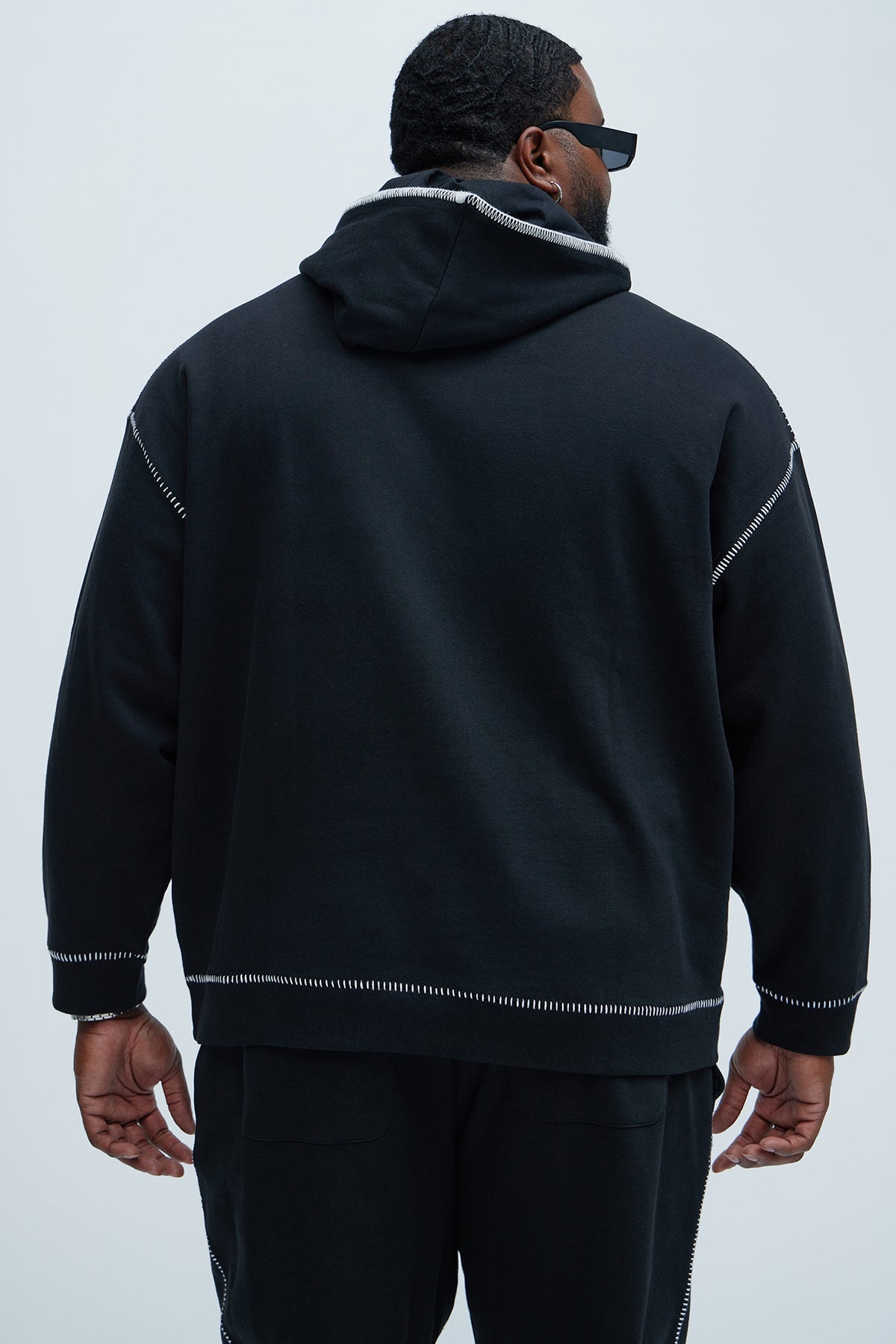 Tyson Stitch Hoodie - Black