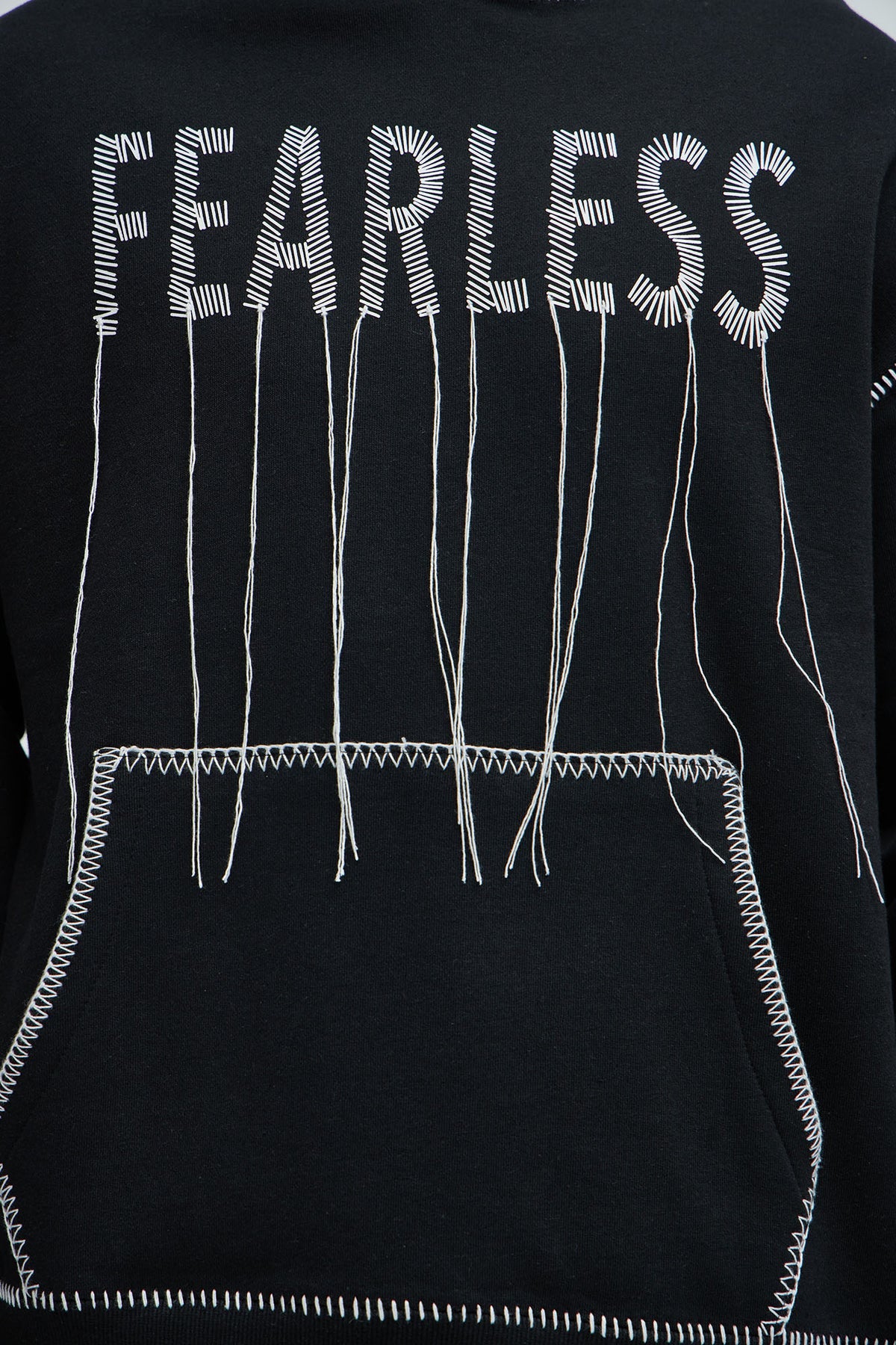 Tyson Stitch Hoodie - Black